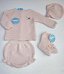 Conjunto ranitas punto recién nacida Juliana 